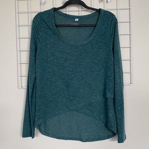 Basin + Range Long Sleeve Crossover Top Medium